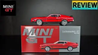 Classic!  Mini GT - 1971 Ford Mustang Mach1 - Race Red - REVIEW