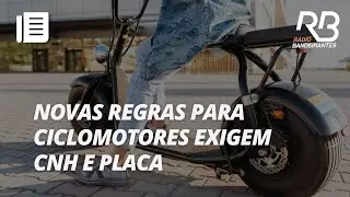 Novas regras para ciclomotores entram em vigor e exigem CNH e emplacamento