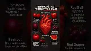 How to Eat Heart Healthy Red Foods ❤️ | Heart Protection Tips #hearthealthydiet #healthtips #health