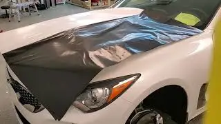 Kia Stinger Carbon Fiber Hood Wrap Time Lapse