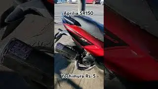 First Ever Aprilia SR150 With Yoshimura RS-5 #aprilia #sr150  #150ccbike #yoshimuraexhaust