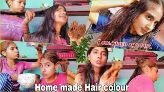 Coloured My Hair with Natural Hair Colour 🤩 👧🌿|Apply hair dye🤩|Duggu kataria✨|#haircolor#vlog