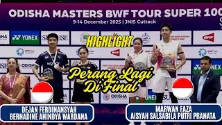 FINAL - FAZA/PRANATA (INA) vs FERDINANSYAH/WARDANA (INA) | XD Odisha Masters 2025