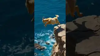 High Stakes - Goats Walking on Dangerous Sea Cliffs 😱😱