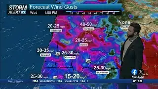 Merry Christmas Eve! Less Intense Winds, but damage still possible