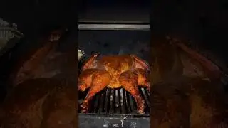 Smoked spatchcock Tom the turkey for Christmas dinner Christmas 🎄 🦃