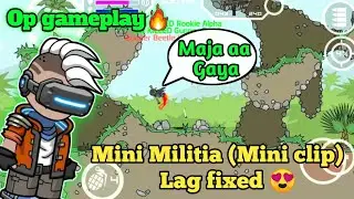 Da2 Mini militia : (Mini clip) Lag fixed 😍 | Op gameplay without any lag ❤️ | Indian Warrior yt