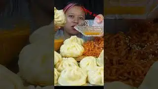 Big and juicy momo Mukbang #mukbang #eatingshow #eatingvideos #momos #dumplings