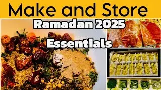 Make and Store /Chat Masala Recipe /How to store Mint Sauce/Tomatoes & Garlic/Ramadan2025