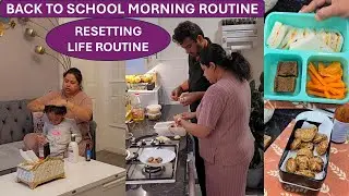 Indian Mom's Morning Busy Routine with two kids | Quick Lunchbox Ideas | Morning School Run