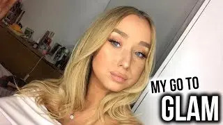 MY GO TO FULL GLAM!! | makeup & hair