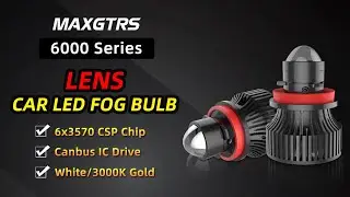 6000 Series Automotive H7 H11 9005 9006 Laser Headlight Bulb Mini Projector Lens Fog Light