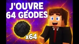 J'ouvre 64 G&eacute;odes mythiques ! MINECRAFT serveur  MINEBLOCKS