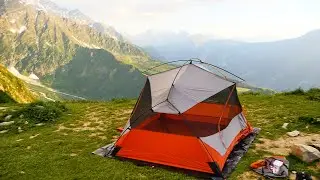 Experience Pitching a Tent with Breathtaking Views in the French Alps