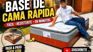 COMO HACER BASE DE CAMA MATRIMONIAL #elmueblemoderno