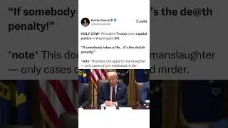 President Trump talks capital Justice ! ￼￼￼