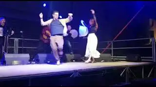 Tamburellisti di Torrepaduli a Bologna. Alla danza Mina Vita e Mattia Carlucci.