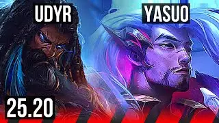 UDYR vs YASUO (TOP) | KR Master | 25.20