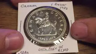 Canada 1 Dollar 1973 (Large Silver Coin of the Week Jan 10 2017)