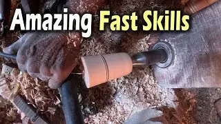 Super Fast Carpenter Turned Wood into Beautiful Glass and Pot | How to Make Wooden Glass