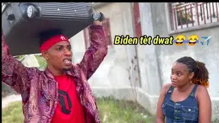 Men lil zla pral okap poul vwayaje nan avyon✈️gratis la 😂😂 Biden mele mezanmi😂😂
