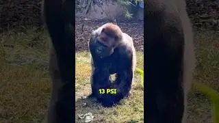 Gorilla has a stronger bite than a polar bear #gorillas #polarbear