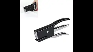 Agrafeuse de bureau scolaire avec structure m&eacute;tallique et design ergonomique robuste.