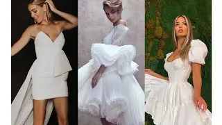 Stunning Short White Wedding Dresses For Ladies.
