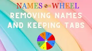 How To remove Names That Have Been Drawn With the Wheel Spinner