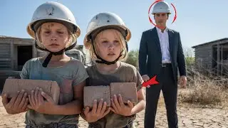BEGGAR TWINS CARRY BRICKS TO SURVIVE, WHAT A YOUNG BILLIONAIRE DOES NEXT STUNS EVERYONE AROUND...