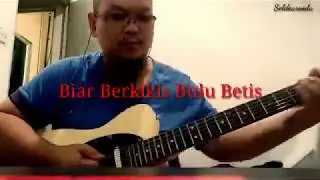 (Lagu Iban)Biar Berkikis Bulu Betis (solo guitar tutorial)