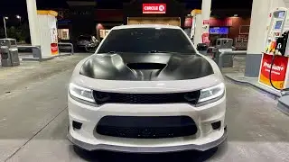 Dodge Charger RT Satin Black Hood Wrap!!