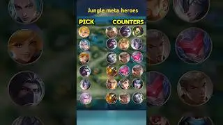 Jungle meta heroes counter #mlbb #mobilelegends #zabieruplays