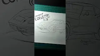 Sketch Corvette C3 #arte #art #drawing #shorts #car #corvette #chevrolet #corvettec3 #sketch #artist