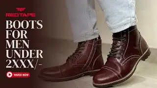Red Tape High Top Leather Boots For Men Under 2XXX/- ? Must Watch🔥