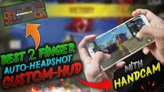 BEST 2 FINGER CLAW [AUTO-HEADSHOT] CUSTOM-HUD SETTINGS WITH HANDCAM || 100% Working✓ || FREE FIRE