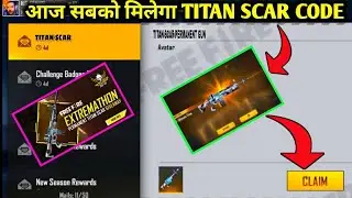 FREE FIRE EXTREMATHON PERMANENT TITAN SCAR GIVEAWAY,GET TITAN SCAR EVENT FULL DEATILS