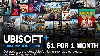 Just Pay $1 and Play Any Ubisoft Games 😍 with Ubisoft Plus Service