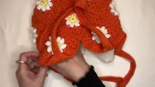 How to Line a Crochet Daisy Handbag _ Easy DIY Finish!