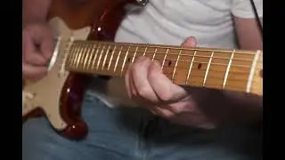Letting the Guitar Breathe Over Synthwave