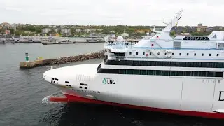 M/S Gotland kommer hem till Visby hamn
