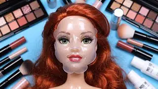 🌸 Ariel Royal Glow ASMR | Fairytale Skincare & Makeup Ritual 👑💙