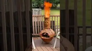 Huge Flame in Backyard