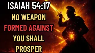 No Weapon Formed Against You Shall Prosper (Isaiah 54:17 Motivation and prayer)