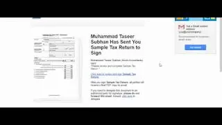Digital Signature of Tax Return