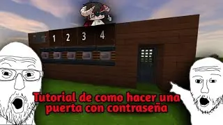 TUTORIAL DE COMO HACER UNA PUERTA CON CONTRASEÑA🔒 | Mini World CREATA 