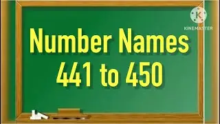 Number Names l Number Names 441-450 l Number Spelling l Learn Numbers l Numbers 441-450l #numbername