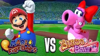 Mario Super Sluggers - Team Mario Vs. Team Birdo