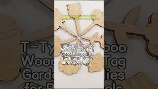 T-Type Bamboo Wood Name Tag Garden Supplies for Plant Labels and Sign Tags #bamboostick #plantmarker