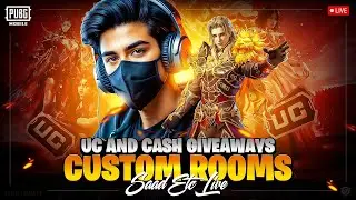 PUBG MOBILE LIVE CUSTOM ROOM & UC GIVEAWAYS | 10 ROYAL PASS GIVEAWAY - SAAD ETC